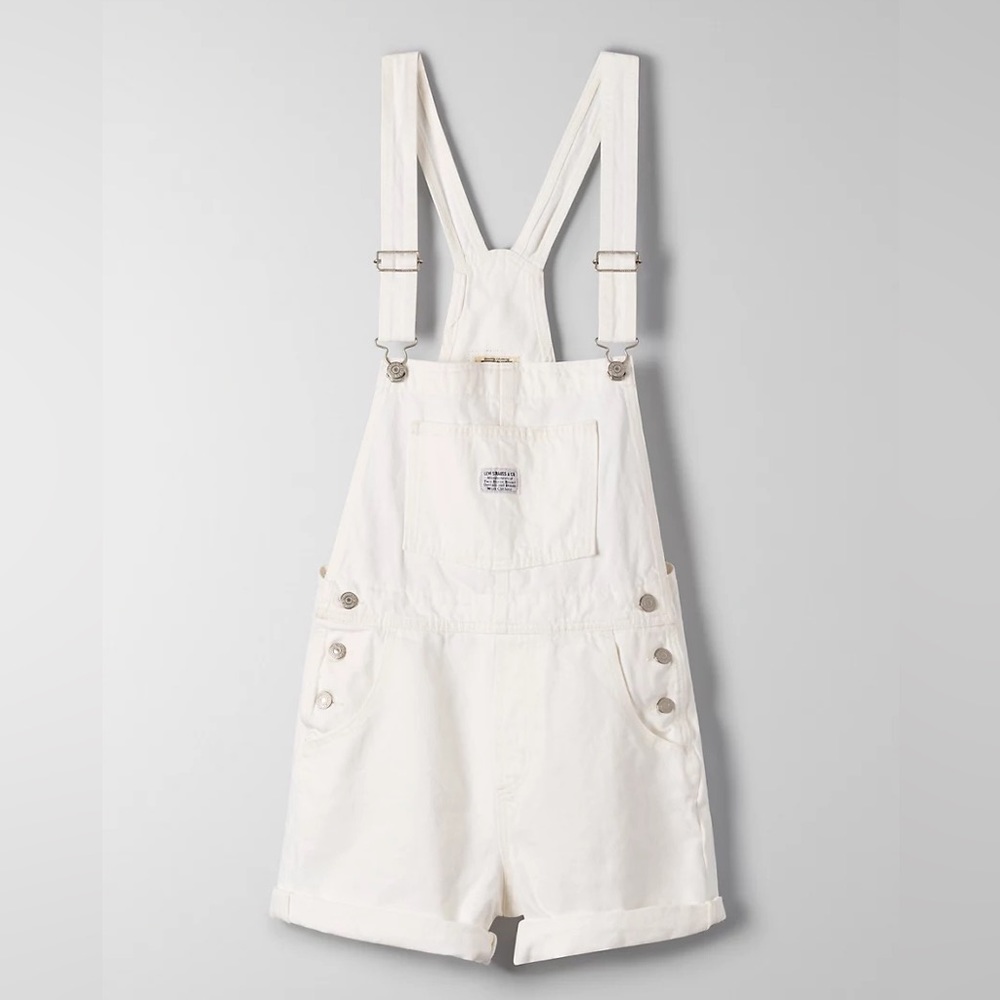 Levi’s vintage short-overalls in ecru
